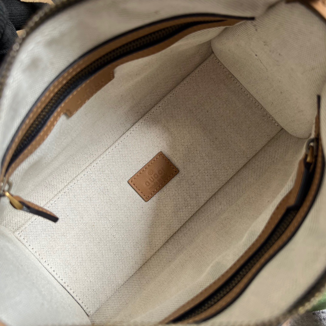 Gvc*1 Mini Top Handle Bag With Double G Brown/Grey For Men 8.7in/22cm