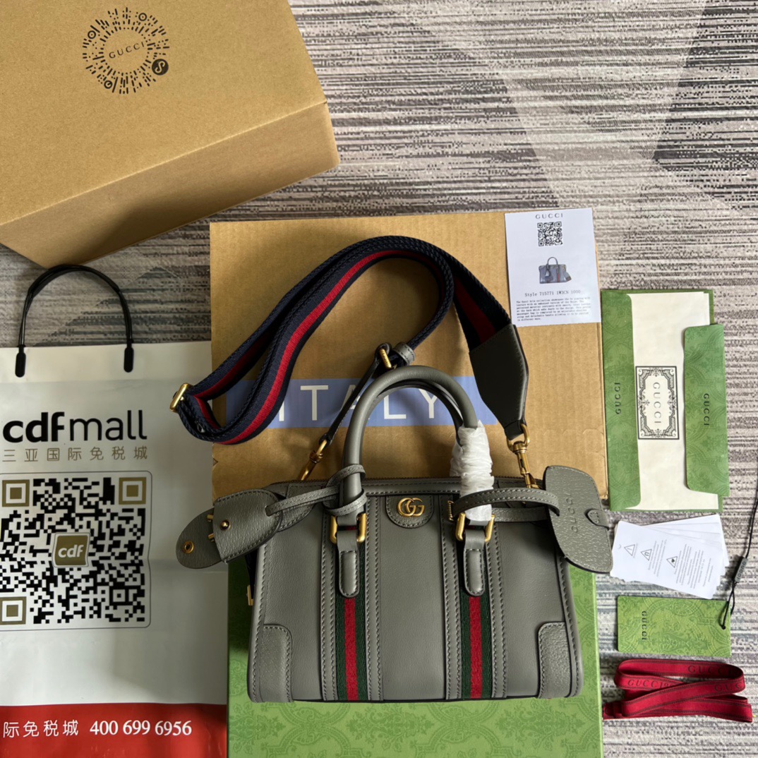 Gvc*1 Mini Top Handle Bag With Double G White/Grey For Men 8.7in/22cm