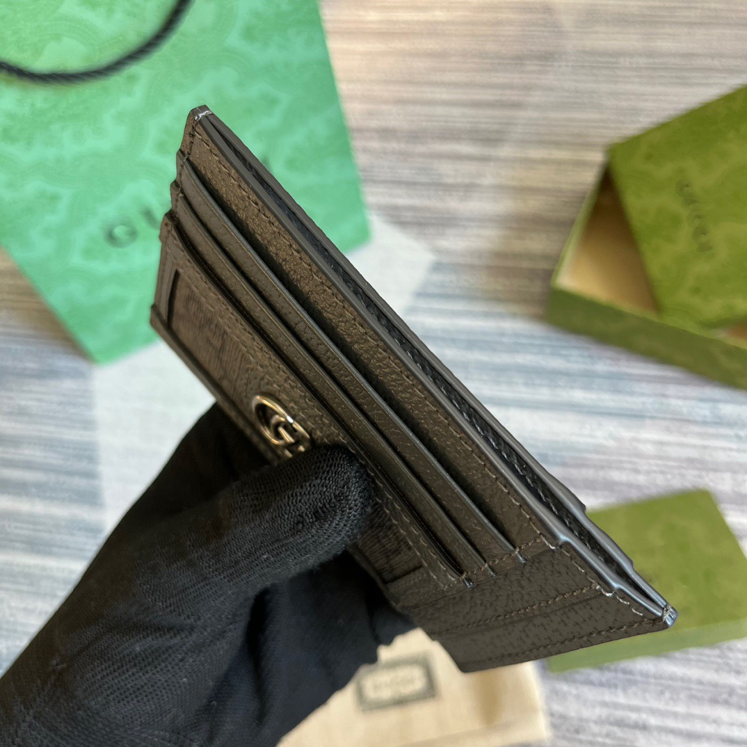 Gvc*1 Ophidia Card Case Svp*me Canvas Grey For Men 4.7in/12cm 732018 UULBN 1244