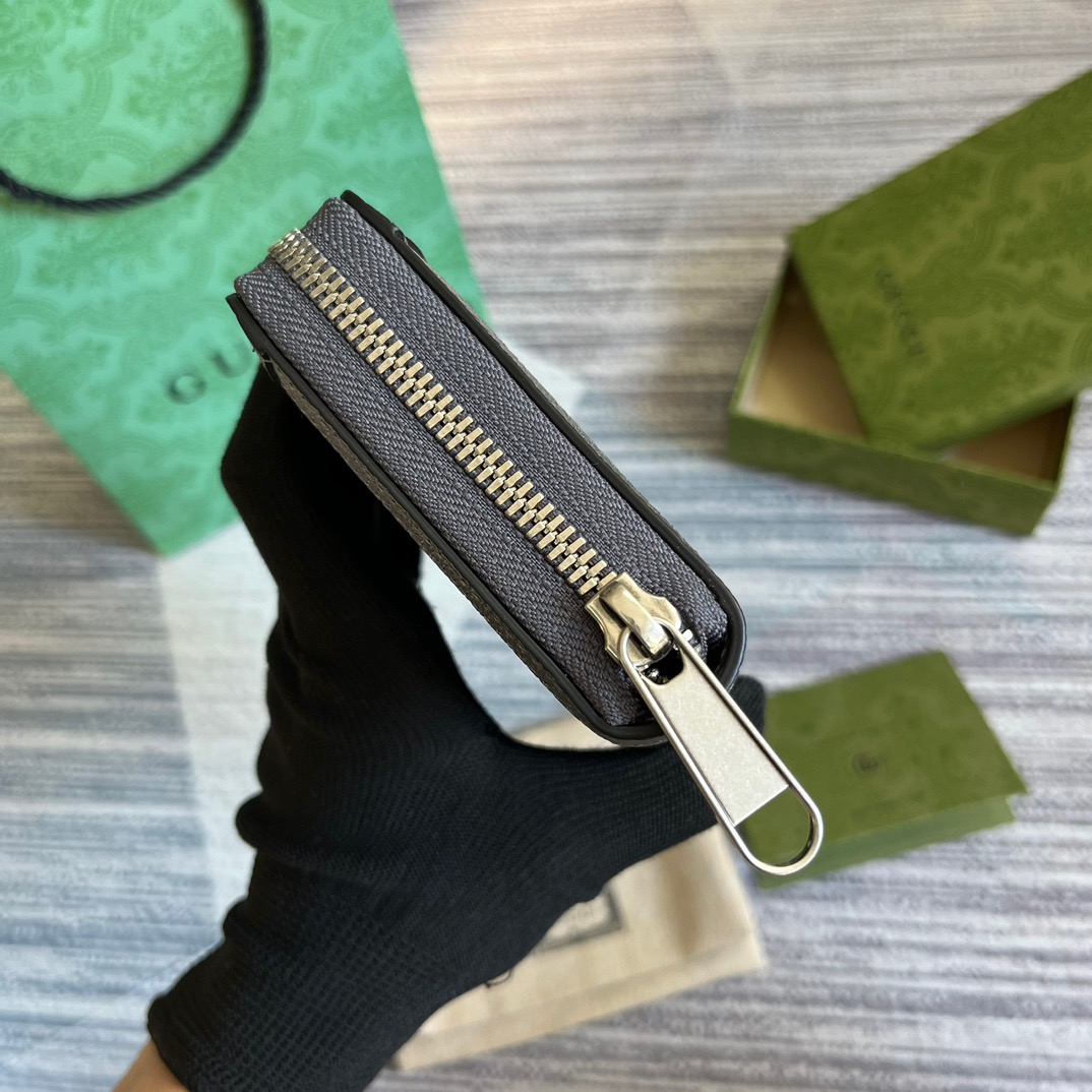 Ophidia Zip Around Wallet Svp*me Canvas Grey For Men 7.5in/19cm ‎‎‎706844 UULBN 1244