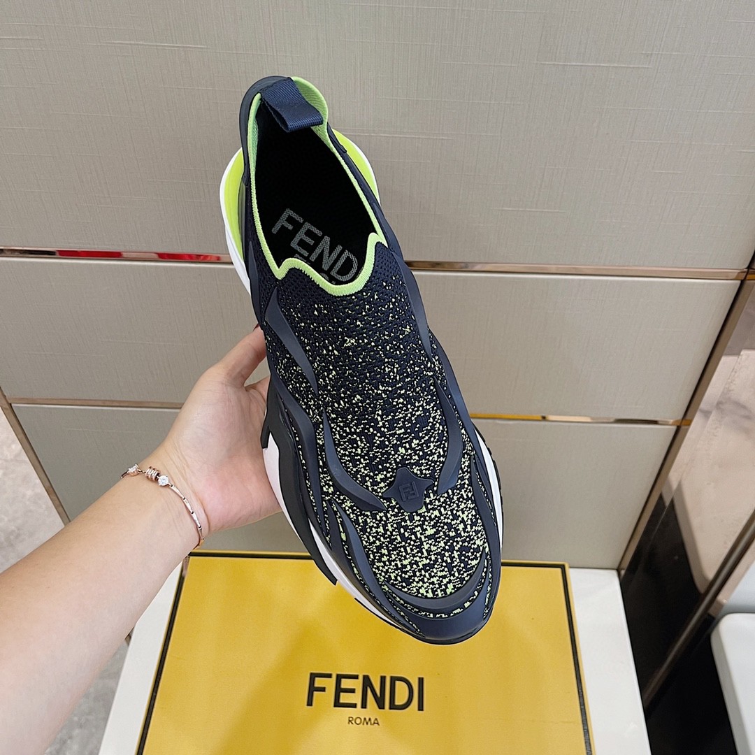 FD F**di Flow Running Sneakers Blue For Women 7E1504AKX3F1IXP
