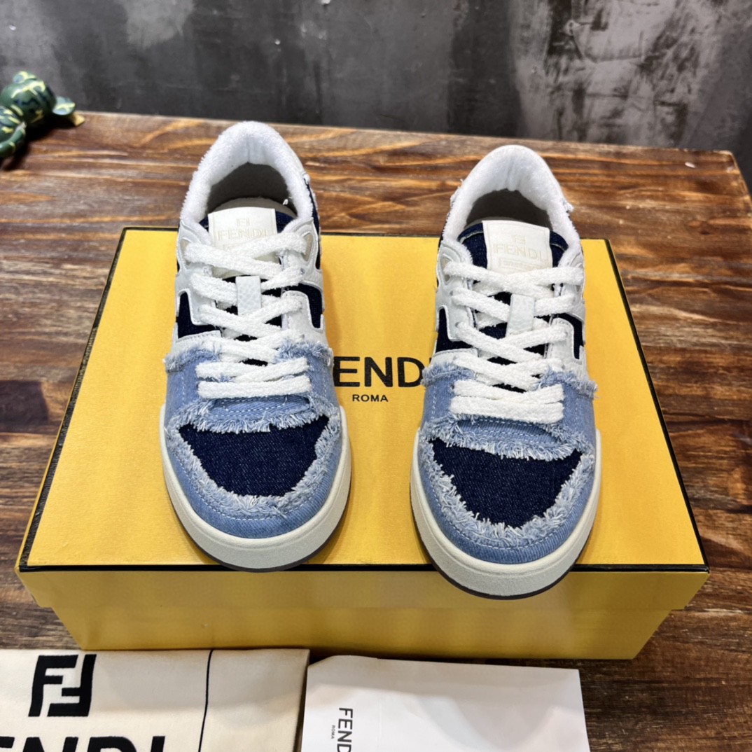 F**di FD F**di Match Low Tops Sneakers Blue For Women