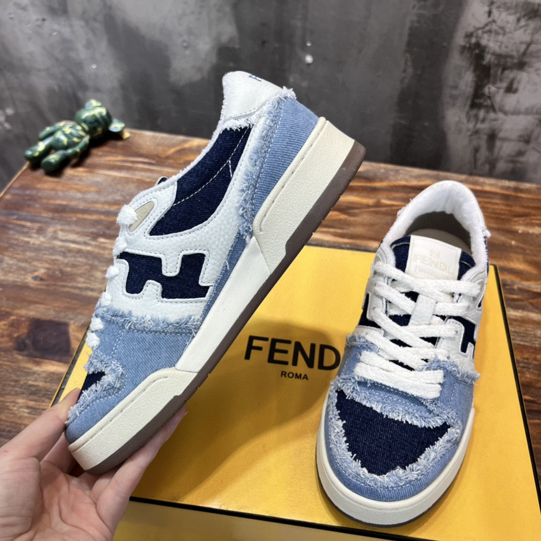 F**di FD F**di Match Low Tops Sneakers Blue For Women