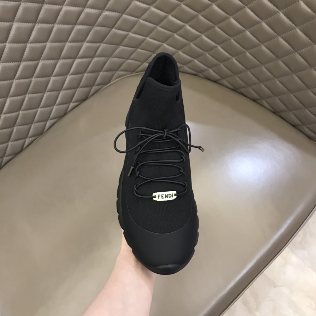 F**di FD Technical Mesh High-Tops Sneakers Black For Men