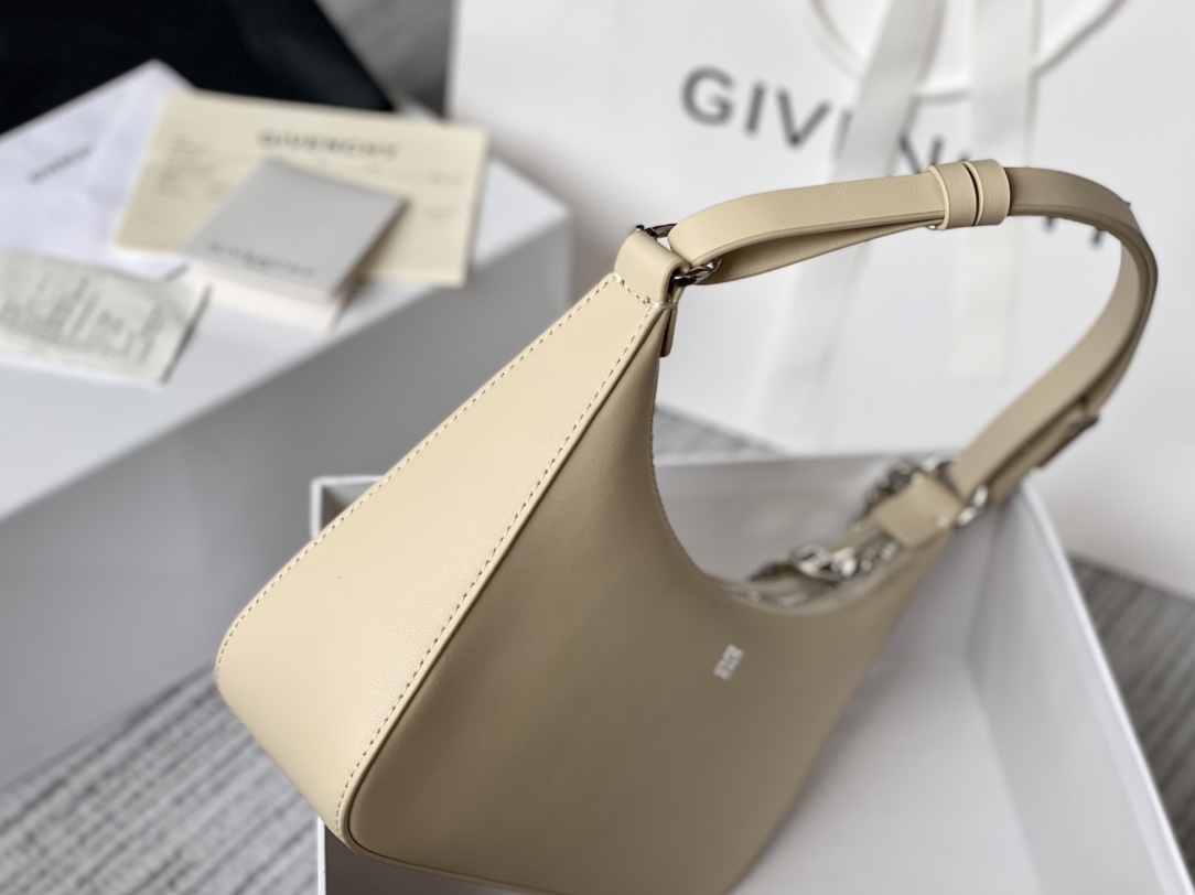 Givenchy Small Moon Cut Out Bag Black/Pink/Cream/Brown/Grey/Dark Grey For Women‎ 9.8in/25cm BB50LGB1A4-001