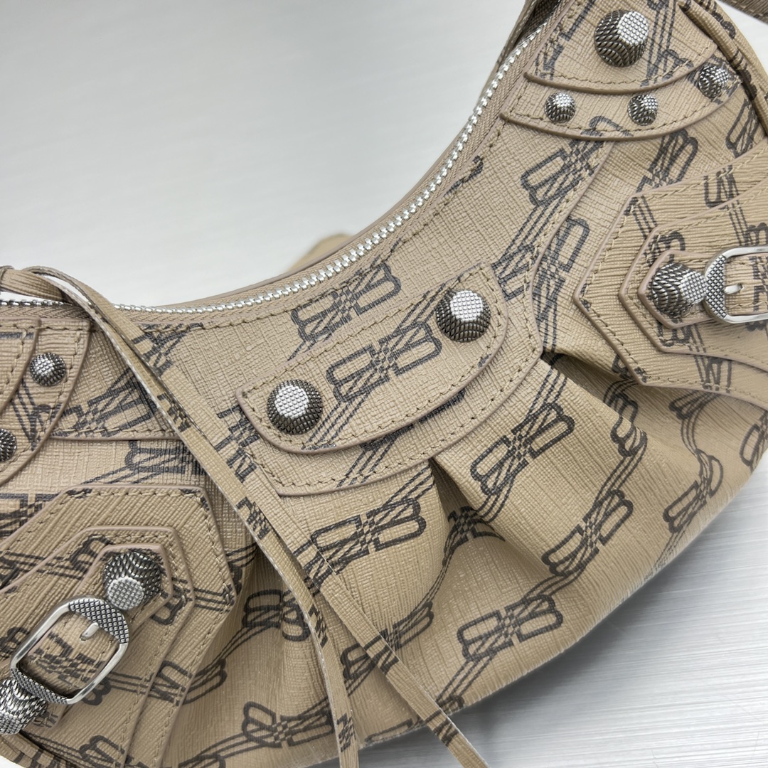 Ba1en*iaga Le Cagole XS Shoulder Bag Blue/Caramel For Women‎ 10.2in/25.9cm