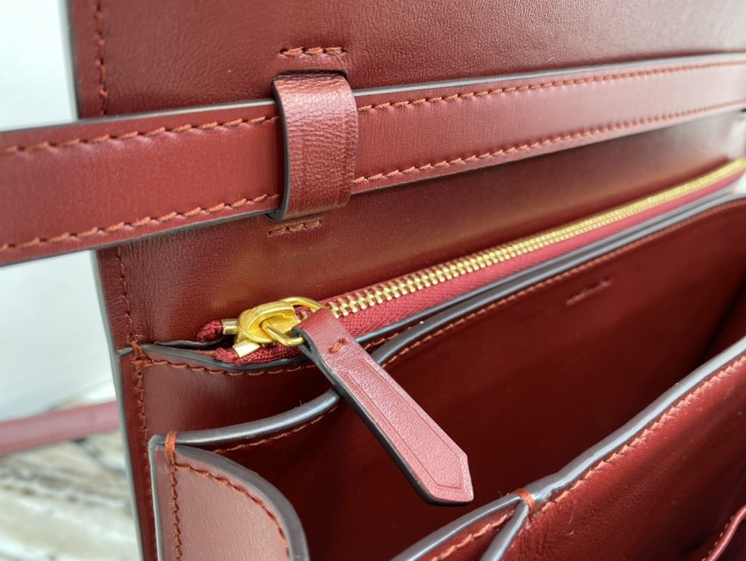 Ce1i*e Teen Classic Bag In Box Black/Brown/Red/Burgundy/Green/Dark Red For Women‎ 7in/18.5cm 192523DLS.38NO