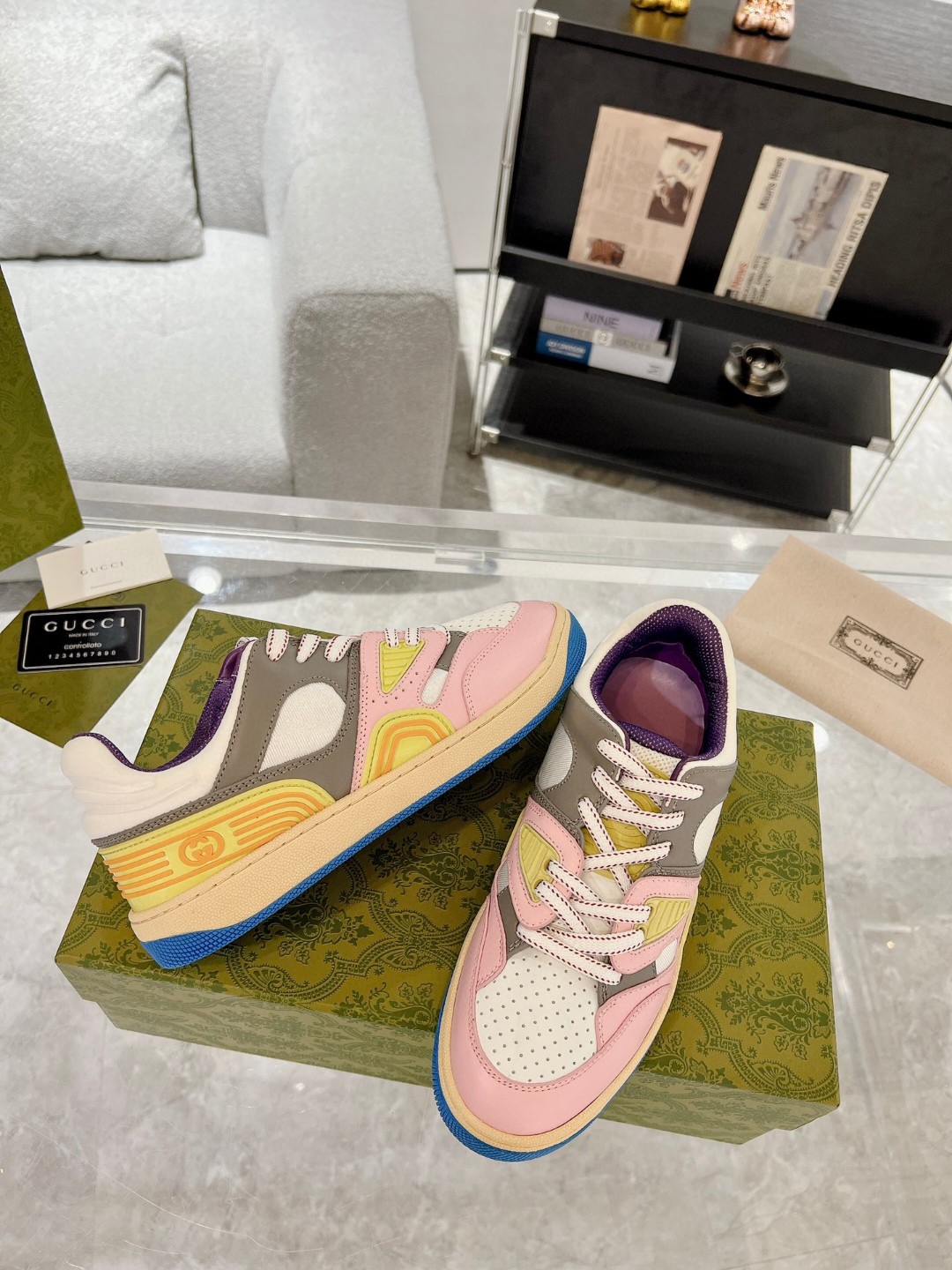 Gvc*1 Basket Sneaker Pink For Men