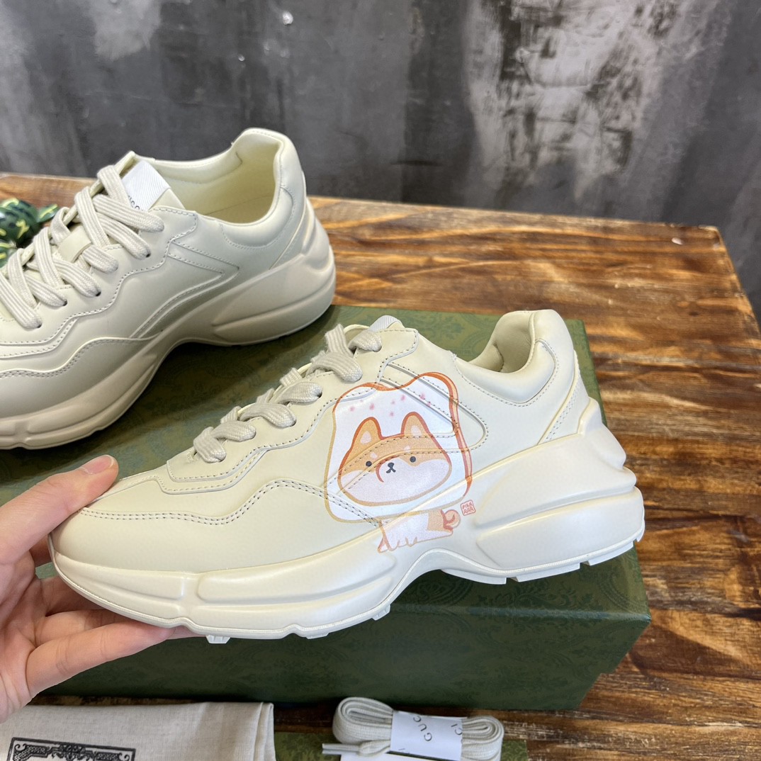 Gvc*1 Rhyton Sneaker With Animal Print White For Men