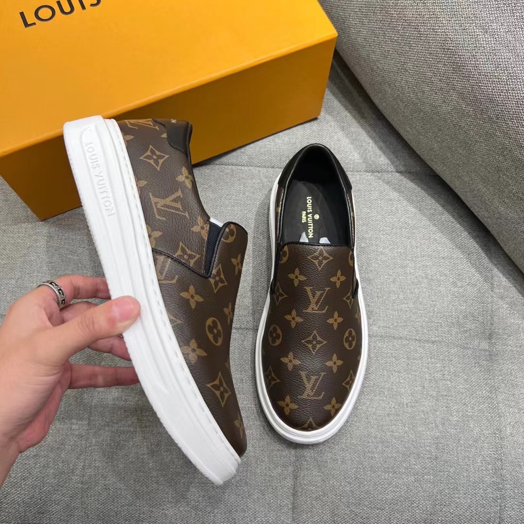 L0vis Vvtt0n Beverly Hills Slip On Brown For Men