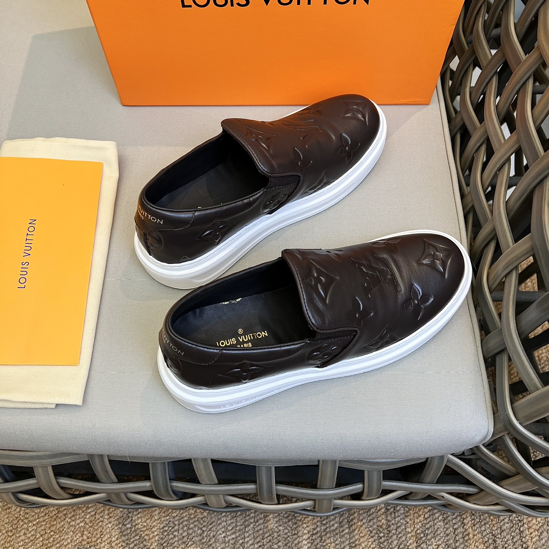 L0vis Vvtt0n Beverly Hills Slip On Brown For Men