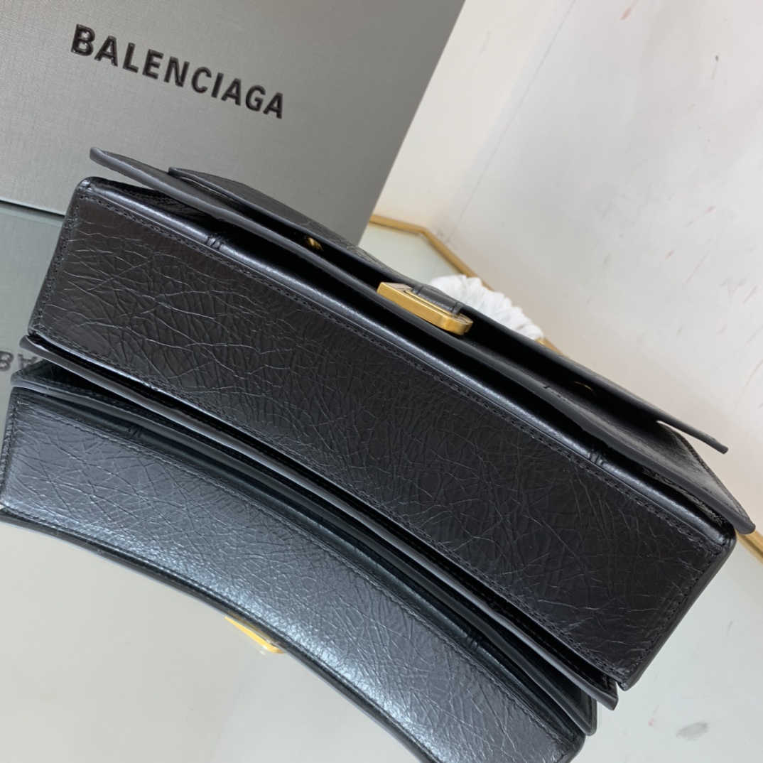 Ba1en*iaga Crush Small Chain Bag In Black For Women 9.8in/ 25cm 716351210IT1000