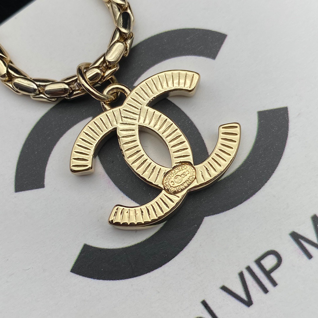 Ch**el CC Necklace Gold For Women