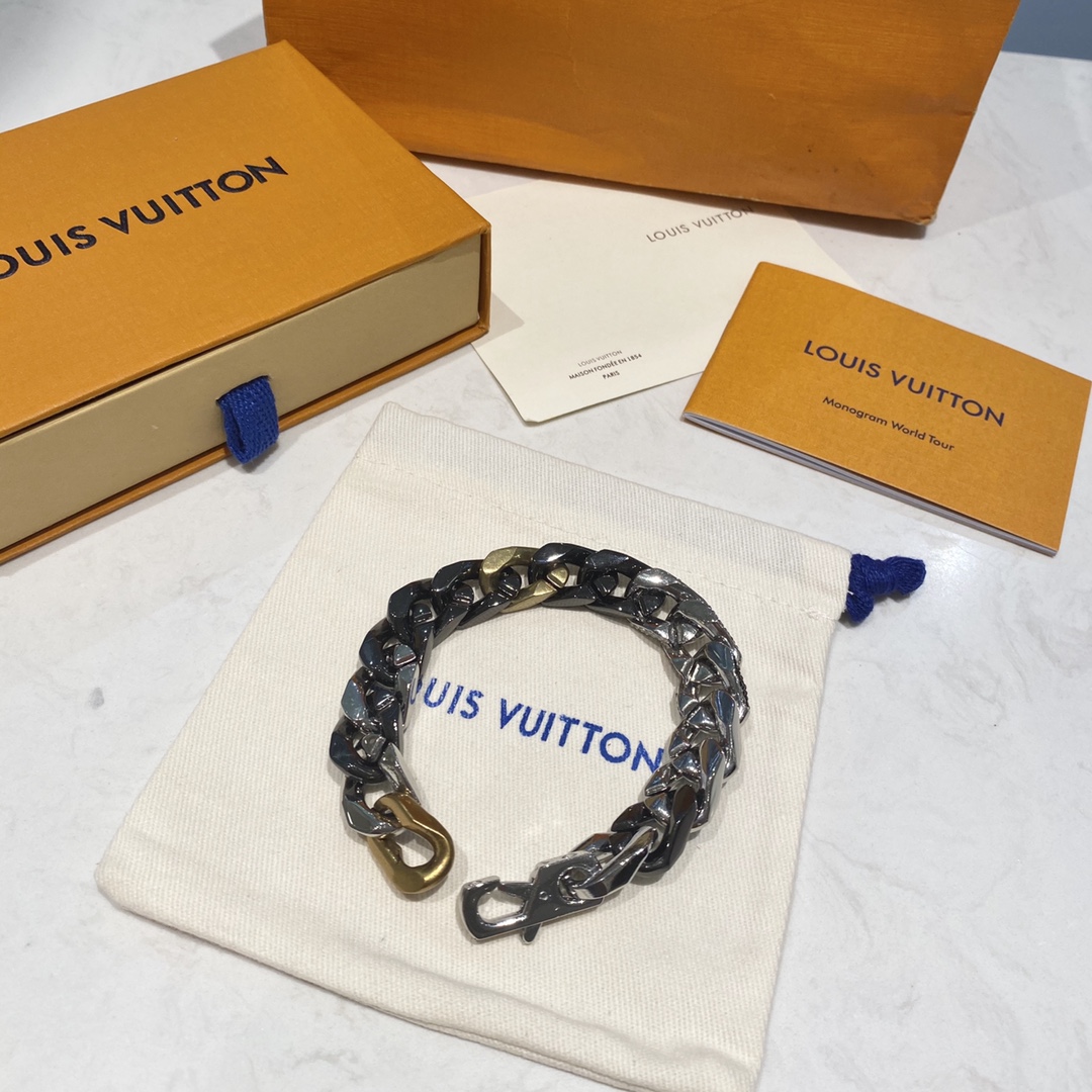 L0vis Vvtt0n Cuban Chain Bracelet Multicolor