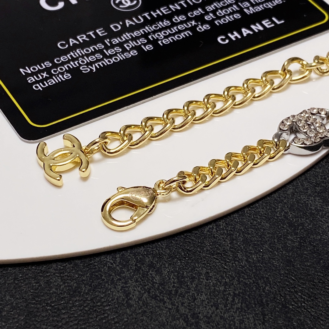 Ch**el Double C Bracelet Gold For Women