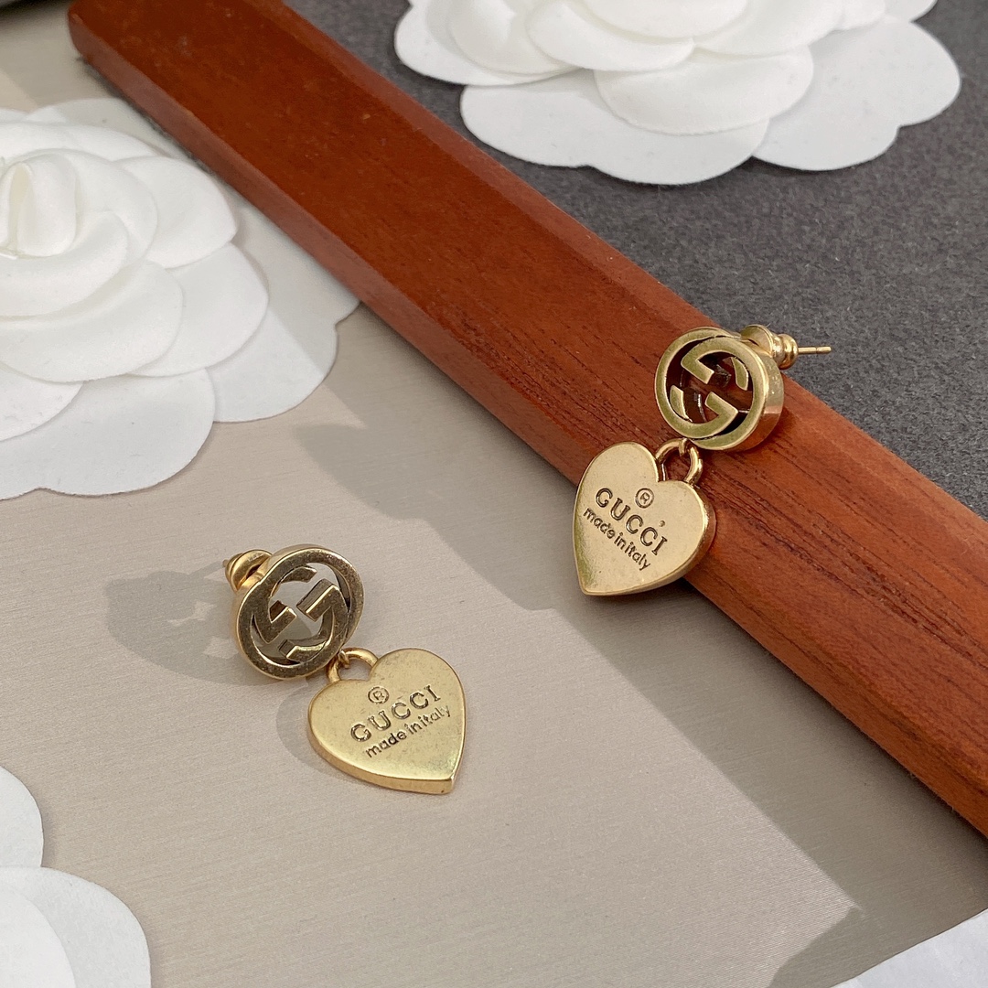 Gvc*1 Double G Earrings Gold For Women