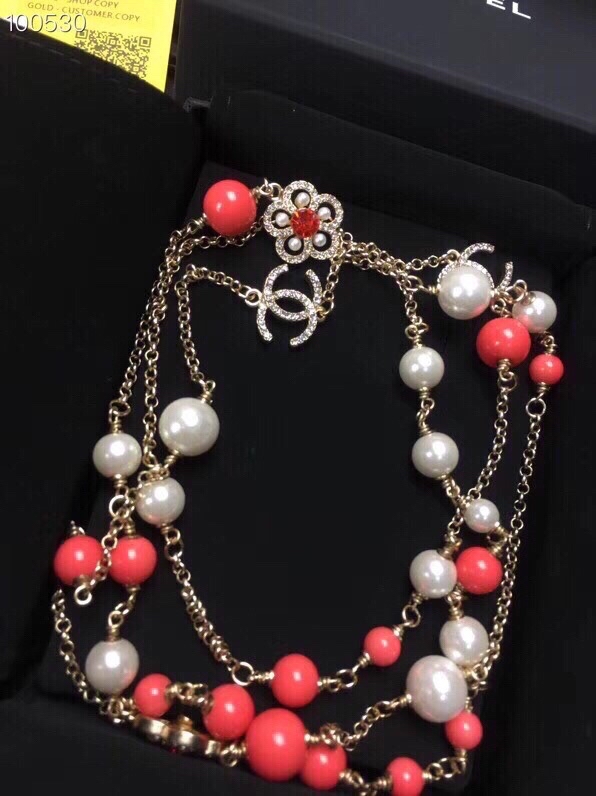 Ch**el Necklace Red For Women