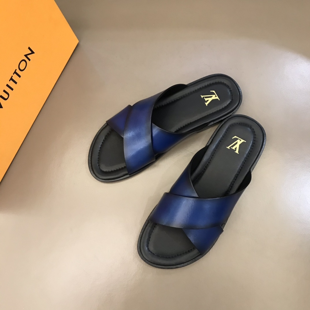 L0vis Vvtt0n LV Oasis Mule Blue For Men