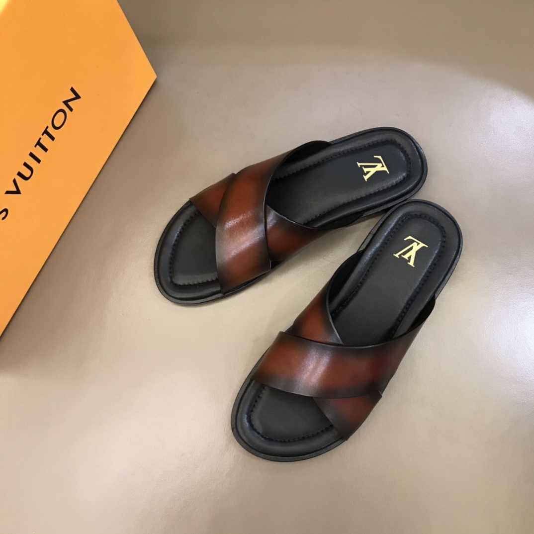 L0vis Vvtt0n LV Oasis Mule Brown For Men