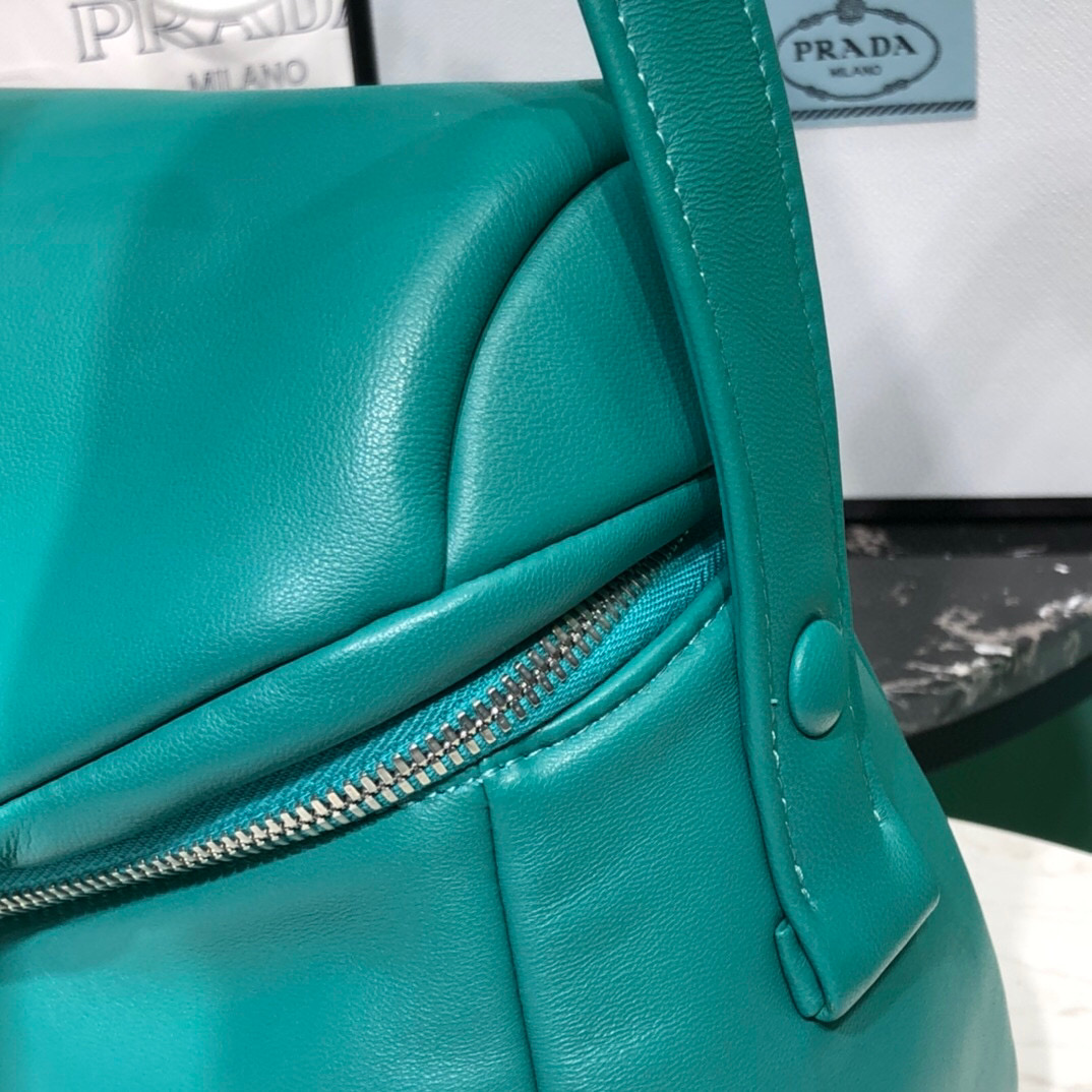 Pra*a Padded Nappa Pra*a Signaux Bag In Green For Women 13in/ 33cm