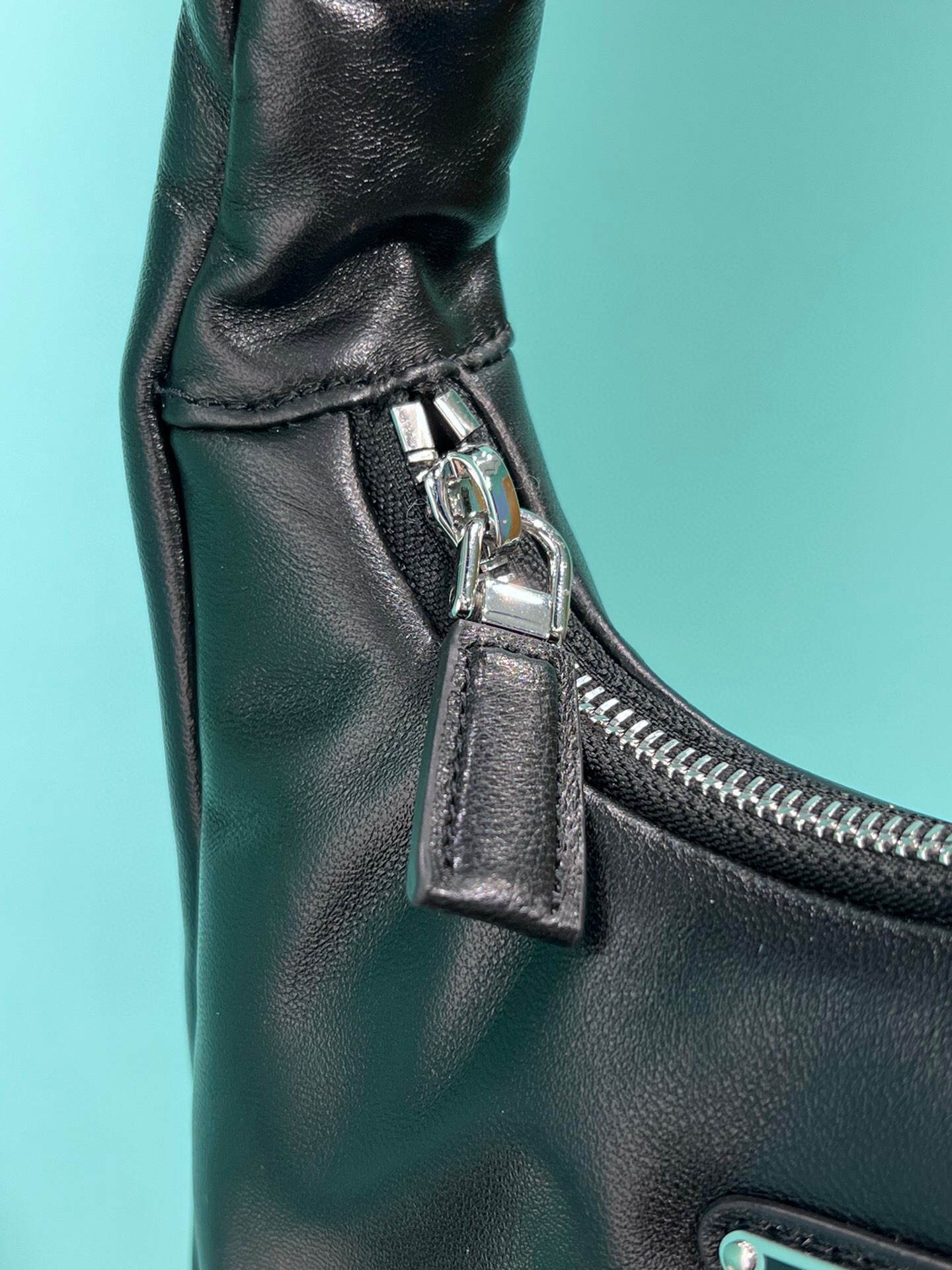 Pra*a Soft Padded Nappa Mini-Bag In Black For Women 8.2 in/ 21cm 1BA384_2DYI_F0002_V_OVM