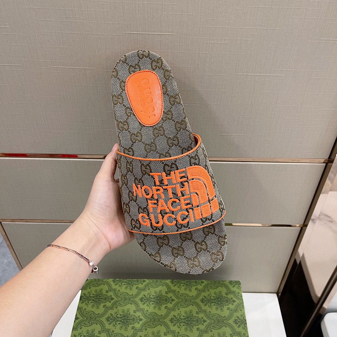 Gvc*1 GG Canvas Slide Sandal Grey For Men