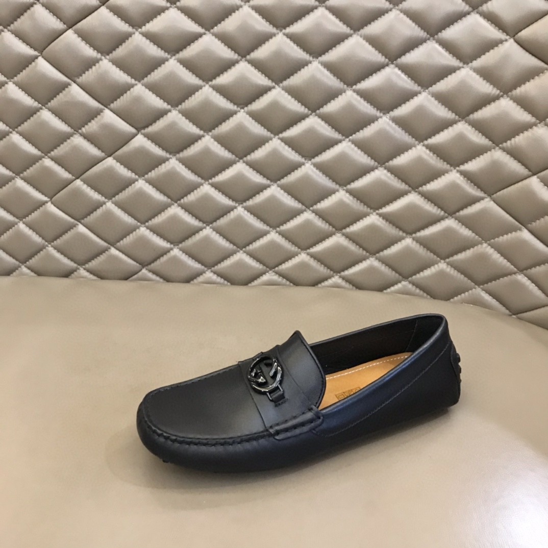 Loafer With Interlocking G Black For Men
