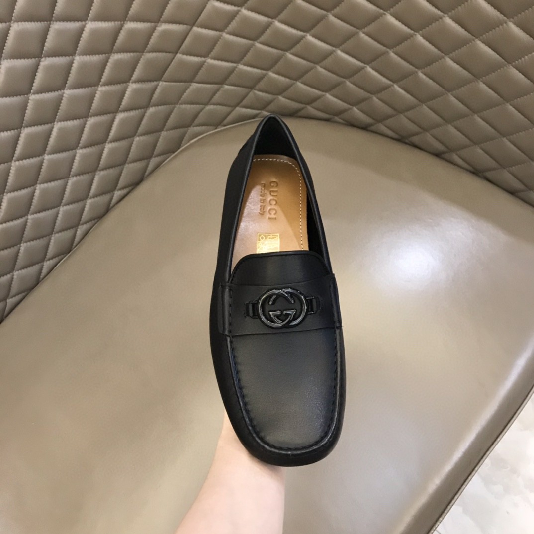 Loafer With Interlocking G Black For Men