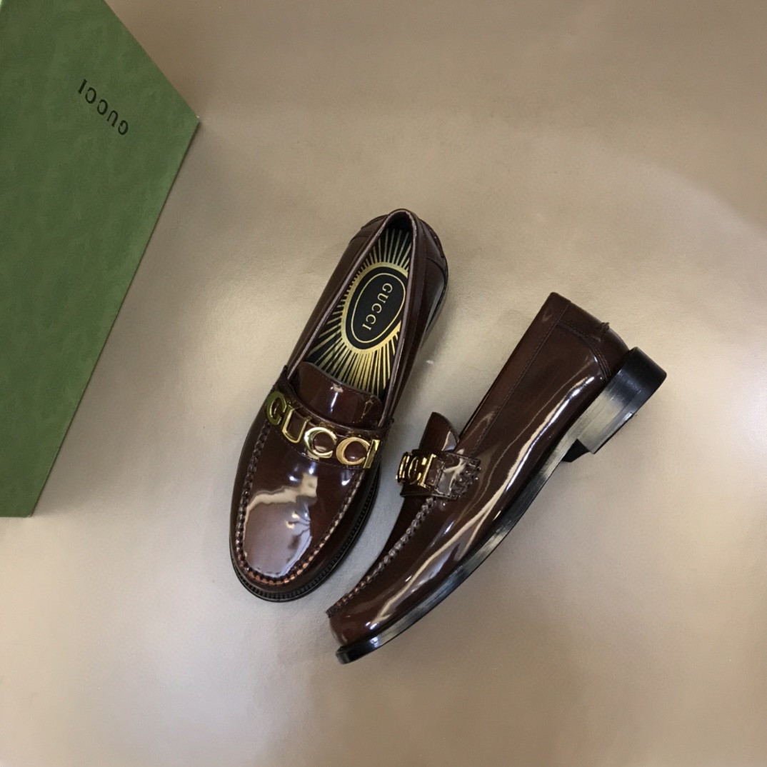 Loafer With Logo Gvc*1 Dark Brown For Men