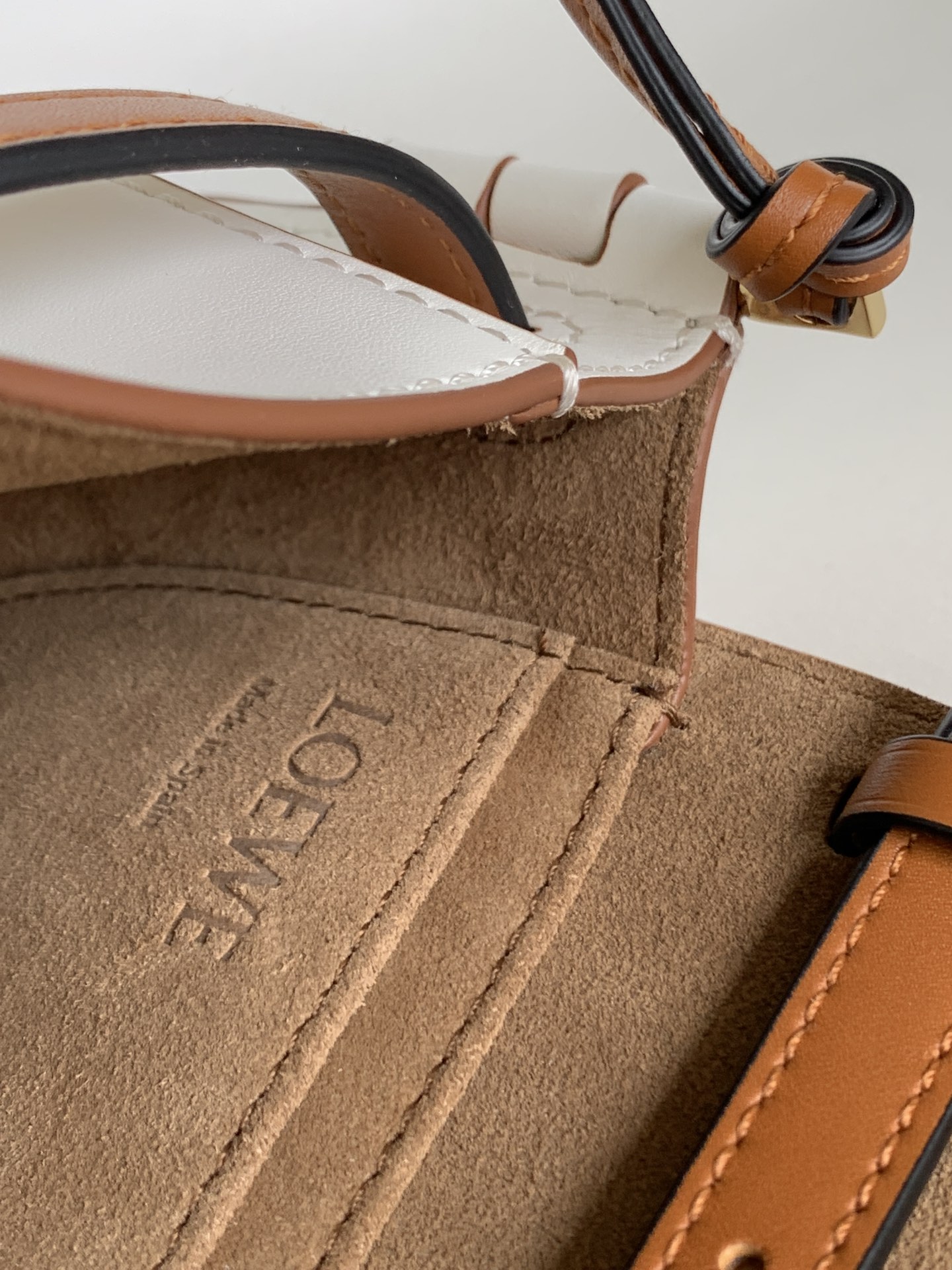 L0ew* Mini Gate Dual Bag Beige/Brown For Women 8.3in / 21cm