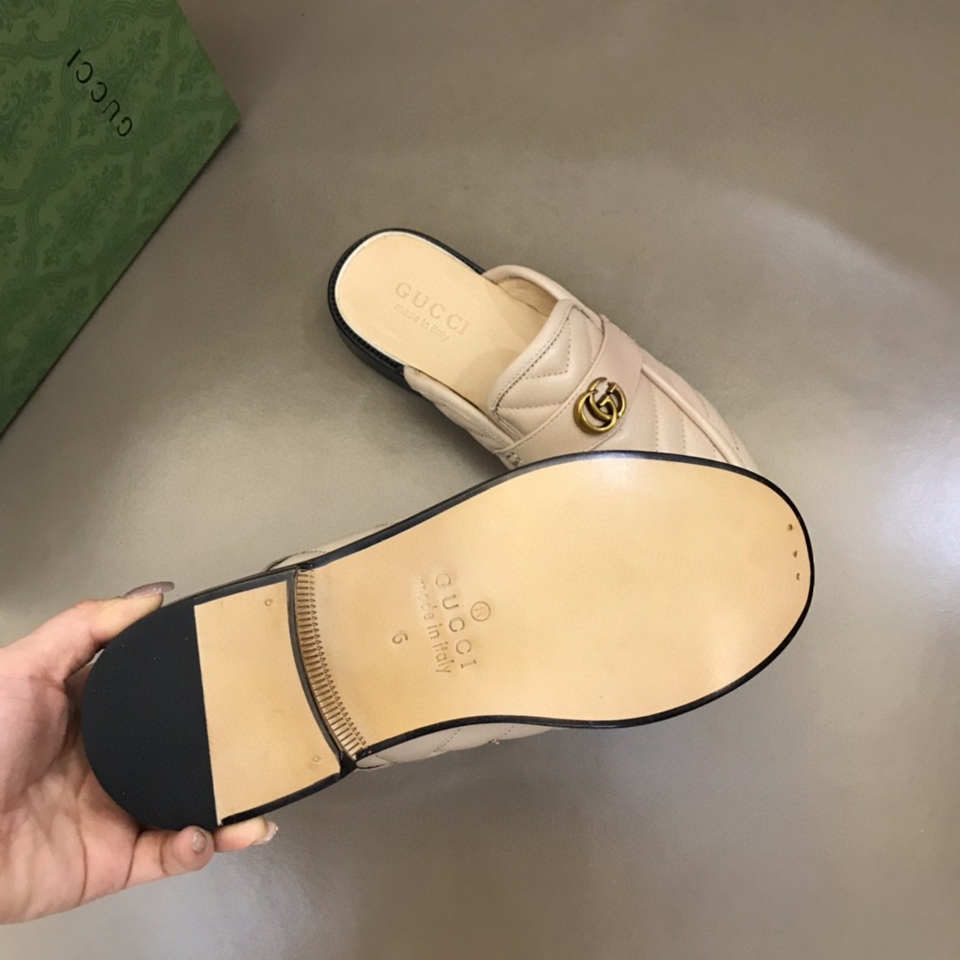 Gvc*1 Slipper With Interlocking G Beige For Men