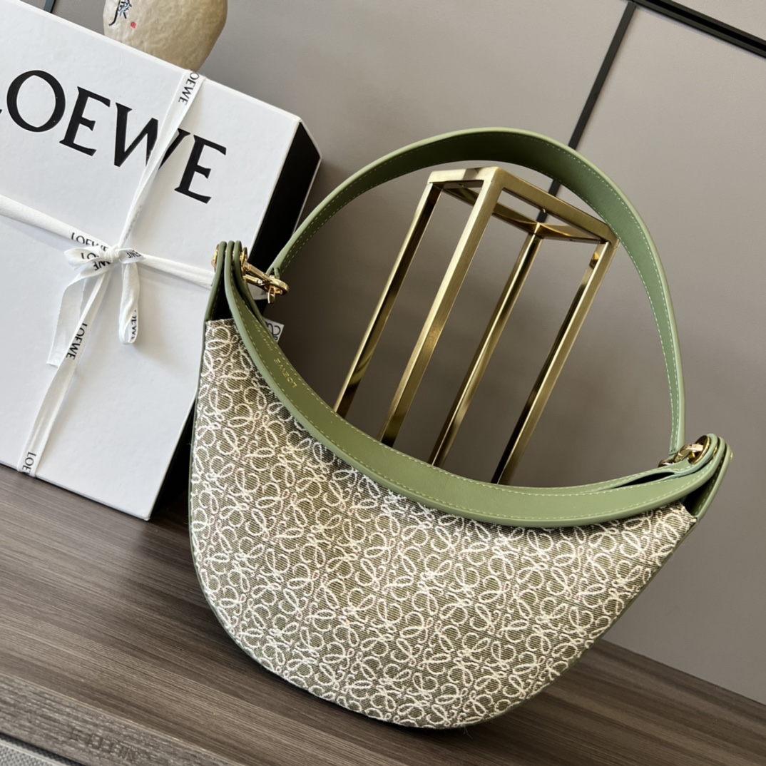 L0ew* Small Luna Bag Black/Brown/Light Brown For Women 12in / 30.5cm A923PM1X02