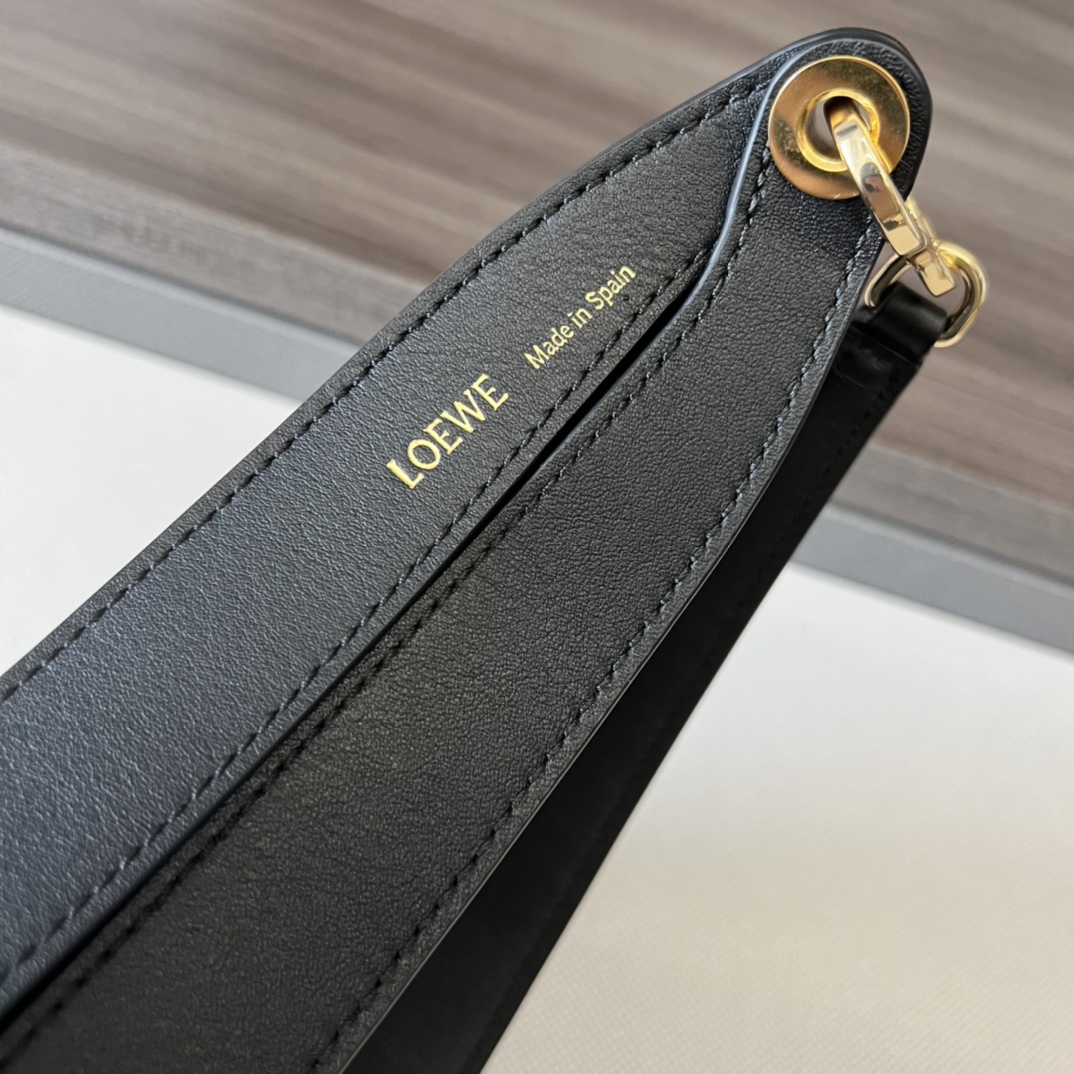 L0ew* Small Luna Bag Black/Brown/Light Brown For Women 12in / 30.5cm A923PM1X02