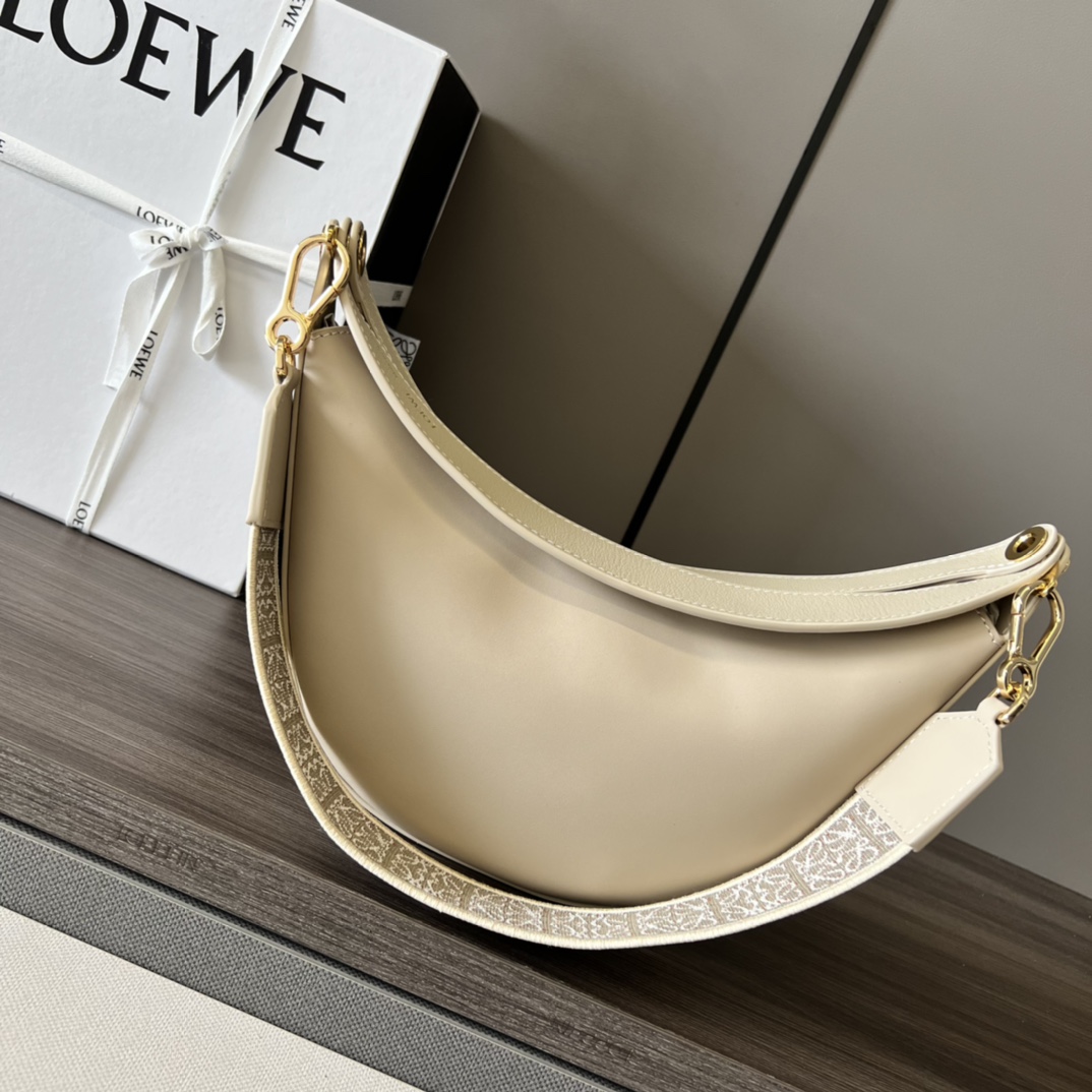 L0ew* Small Luna Bag Black/Brown/Cream/Green/Yellow For Women 12in / 30.5cm A923PM1X01
