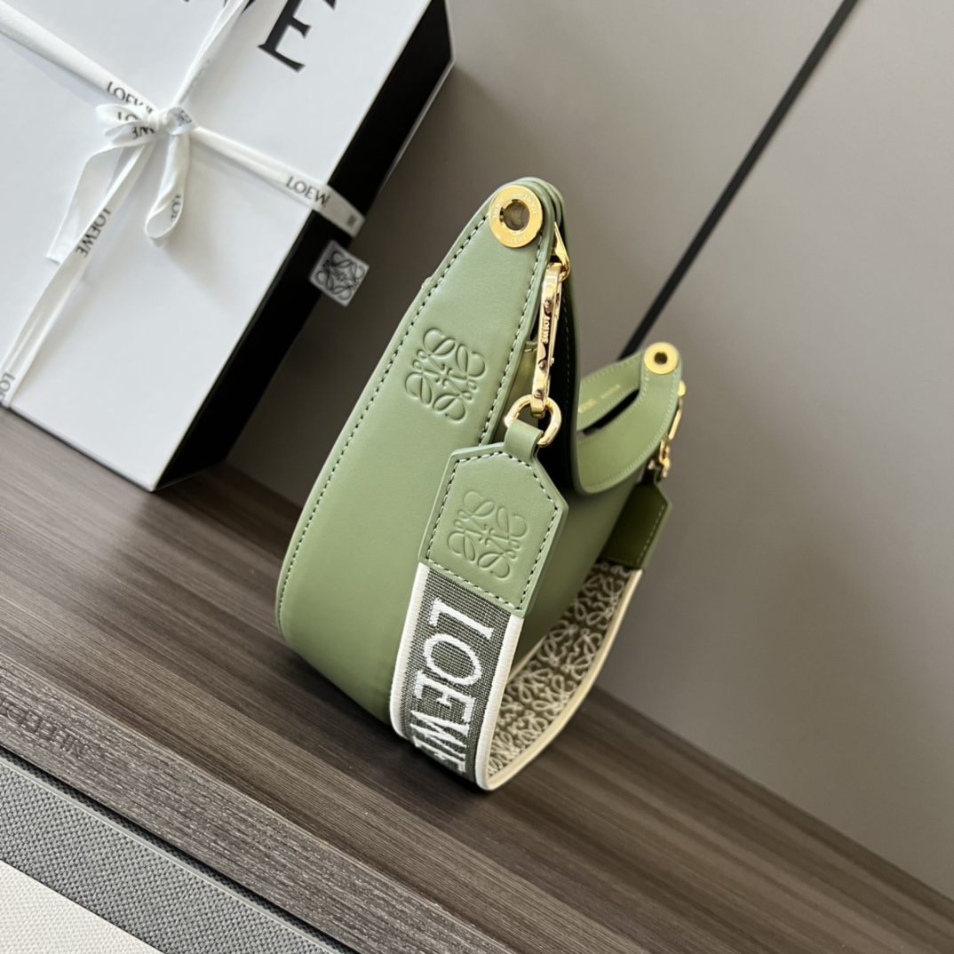 L0ew* Small Luna Bag Black/Brown/Cream/Green/Yellow For Women 12in / 30.5cm A923PM1X01