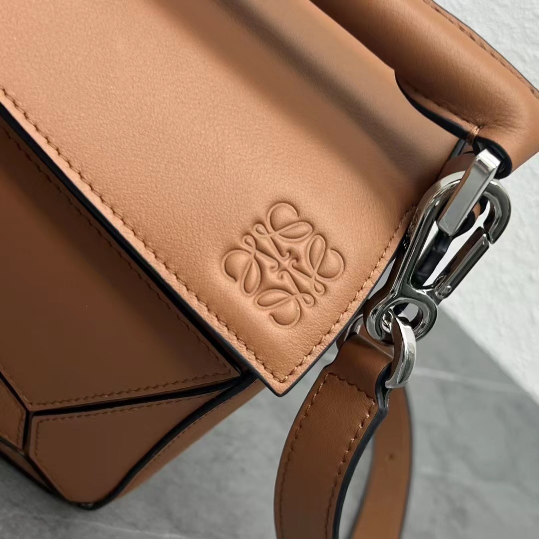 L0ew* Small Puzzle Bag Pink/Grey/Brown/Blue For Women 9.4in / 24cm