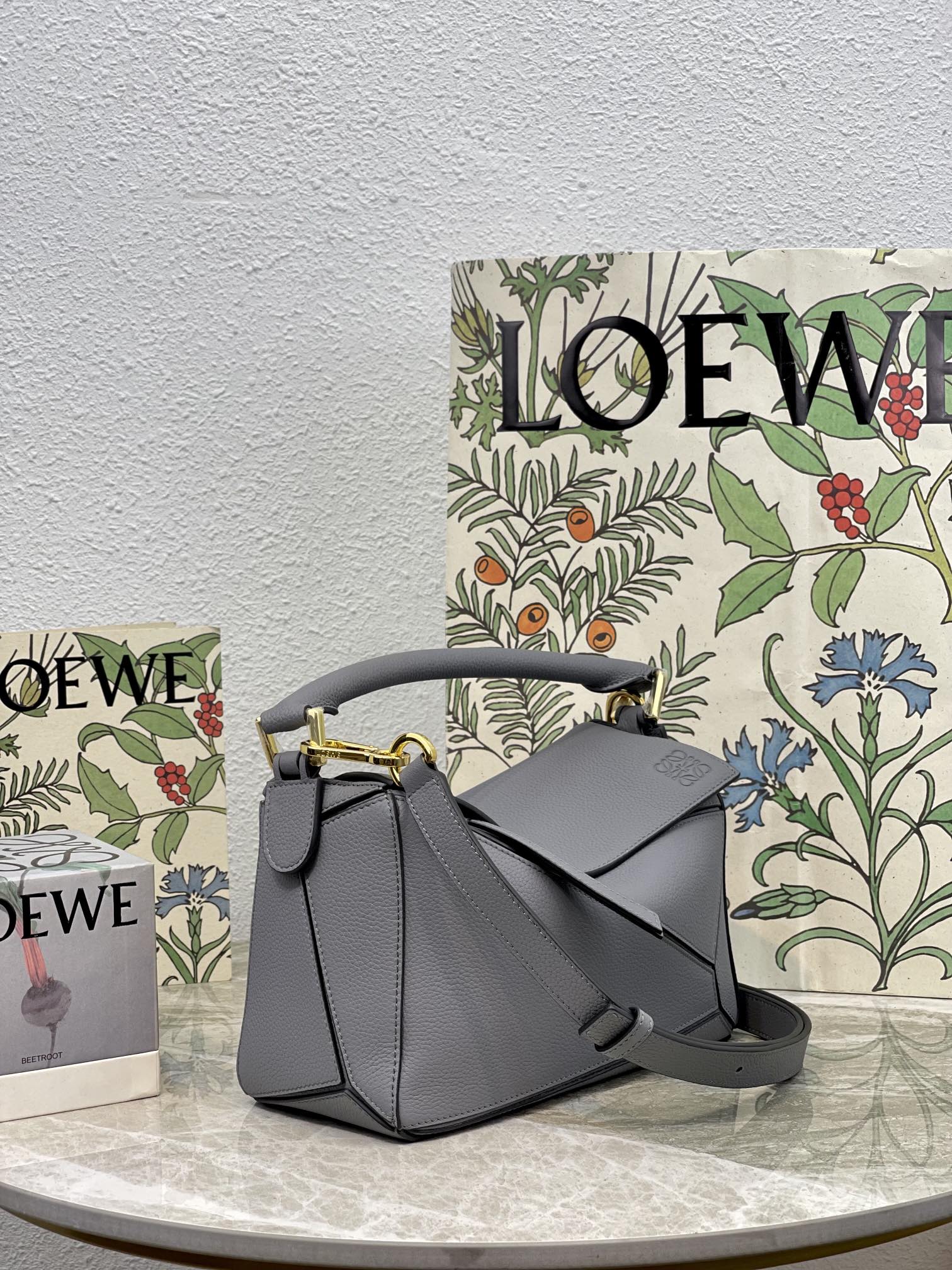 L0ew* Small Puzzle Bag Grey For Women 9.4in / 24cm