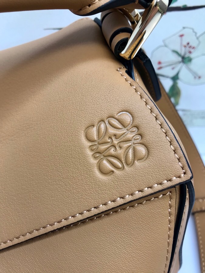 L0ew* Small Puzzle Bag Brown For Women 9.4in / 24cm