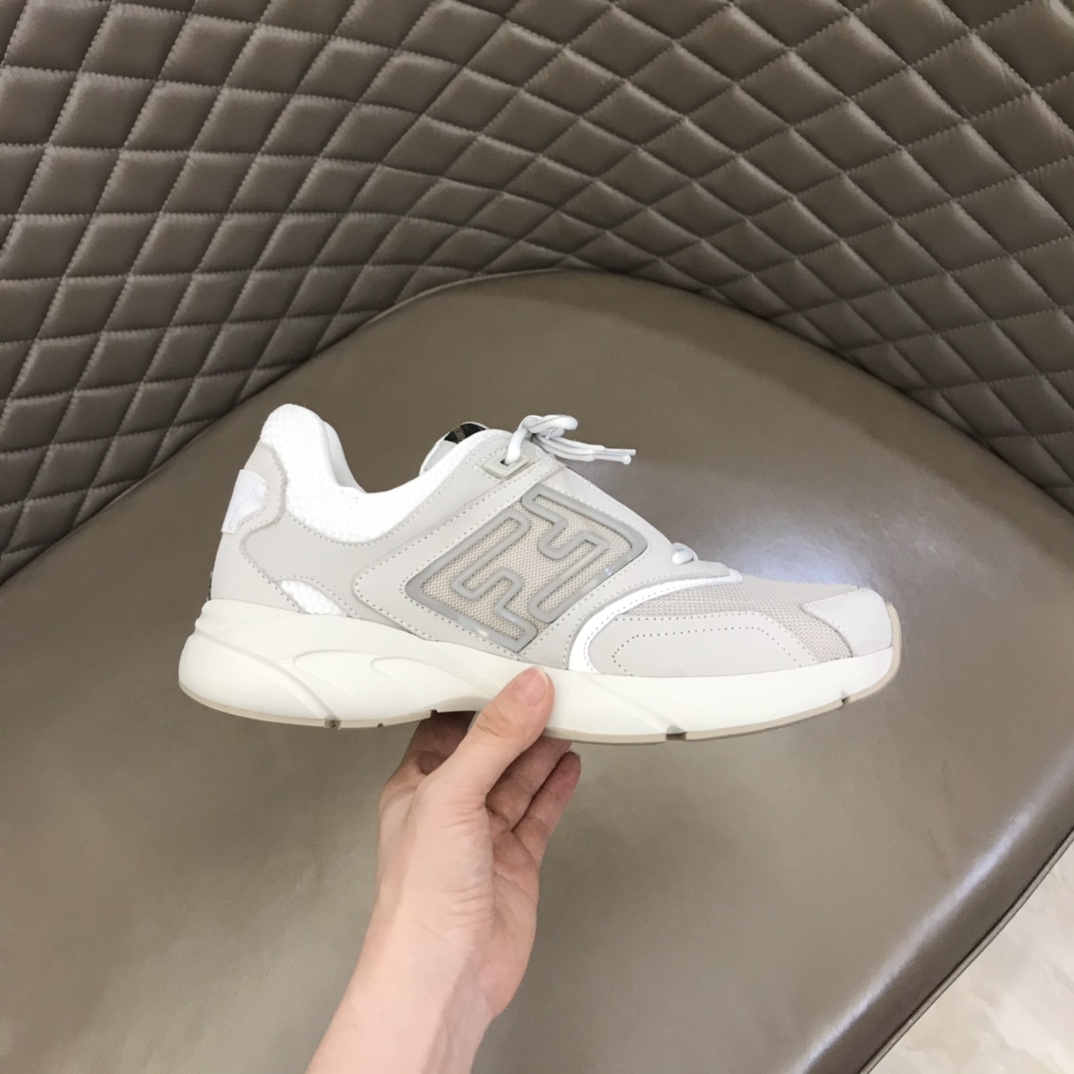 F**di FD Faster Trainers Sneakers White For Men 7E1555AKX6F1ICF