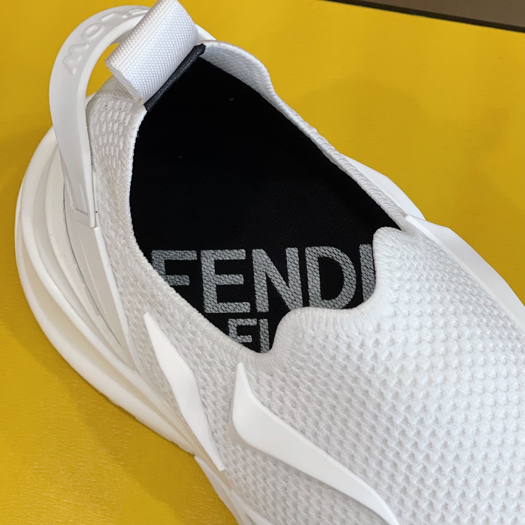 F**di FD Flow Running Sneakers White For Men 7E1504AHI8F0V4D