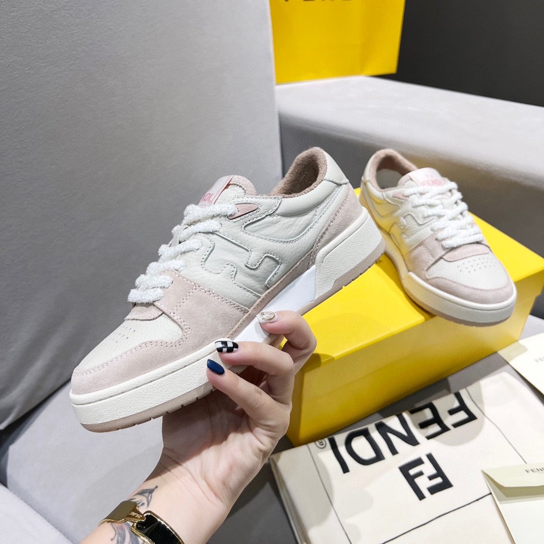 F**di FD Match Low Tops Sneakers Light Pink For Women 8E8252AHH2F1FHT
