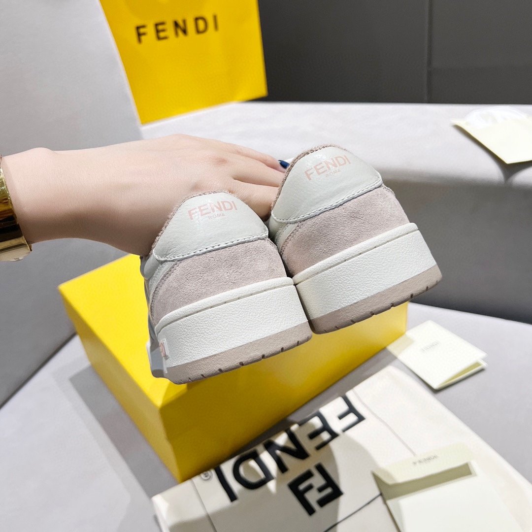 F**di FD Match Low Tops Sneakers Light Pink For Women 8E8252AHH2F1FHT