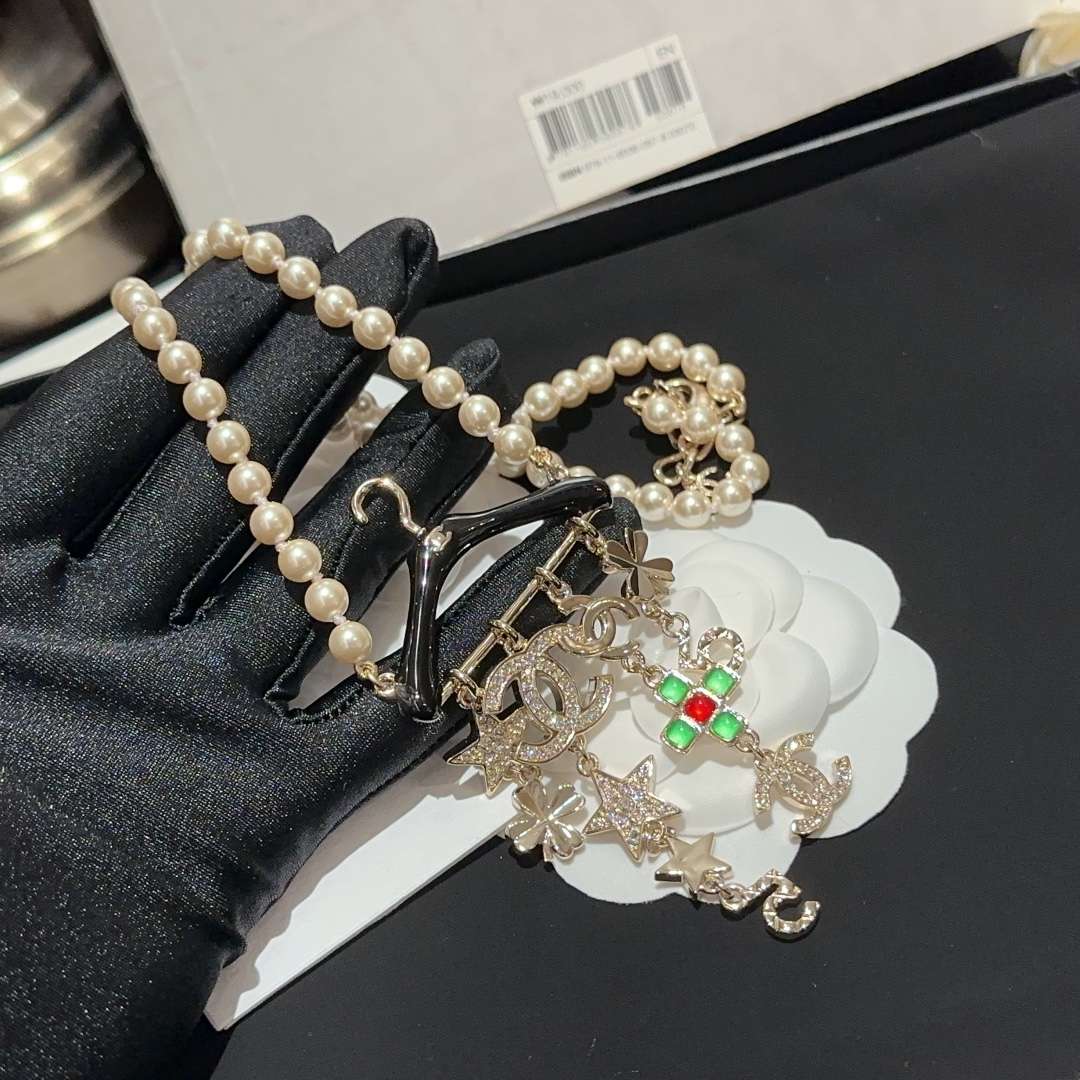 Ch**el Star Necklaces Gold For Women