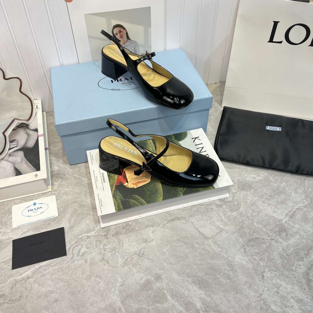 Pra*a Slingback Exull Pumps Black For Women