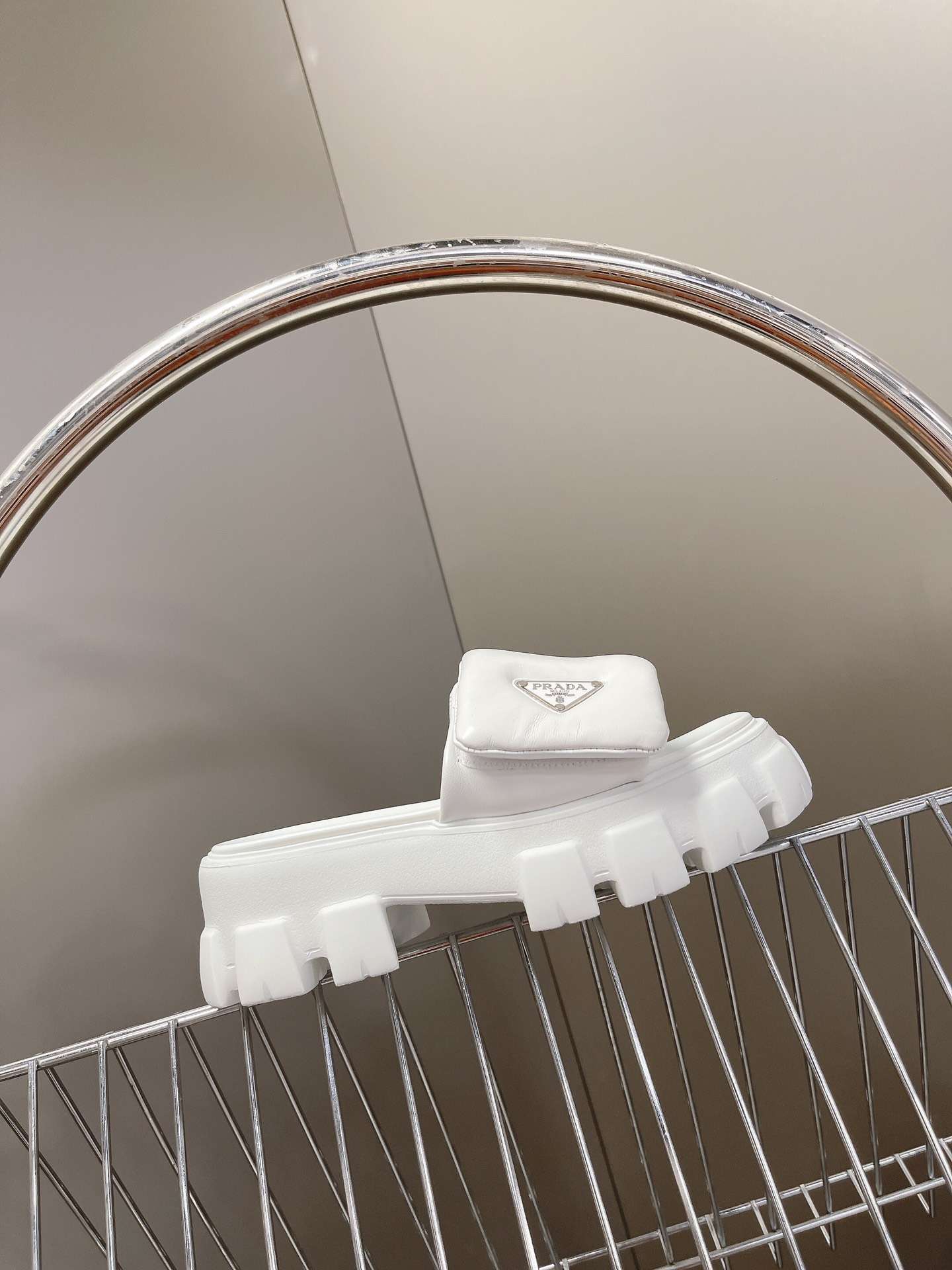 Pra*a Soft Padded Slides White For Women