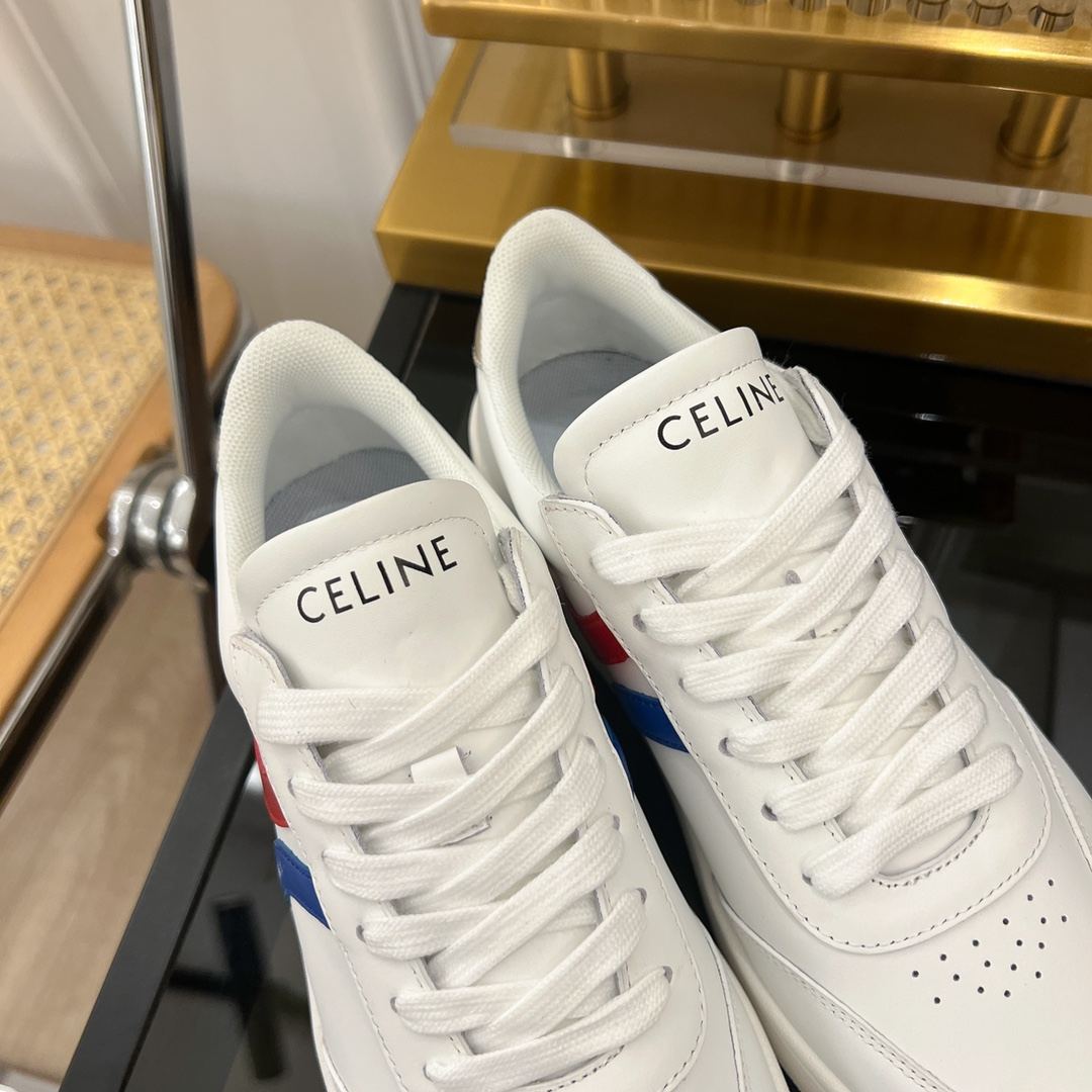 Ce1i*e Tennis Sneakers And Laminated White For Women 352133796C.01UT