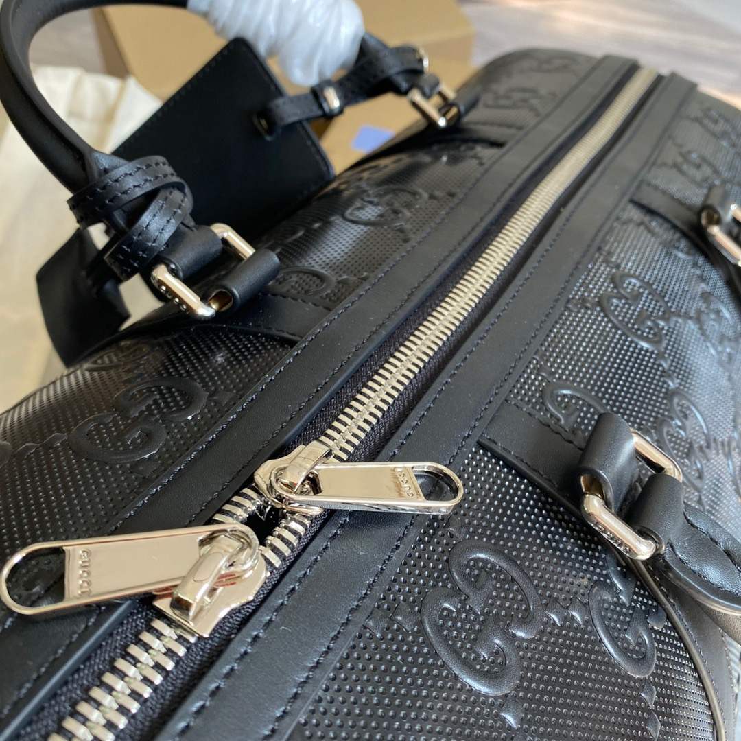 Gvc*1 Jumbo Gg Duffle Bag Black/White 15.9 in/40cm