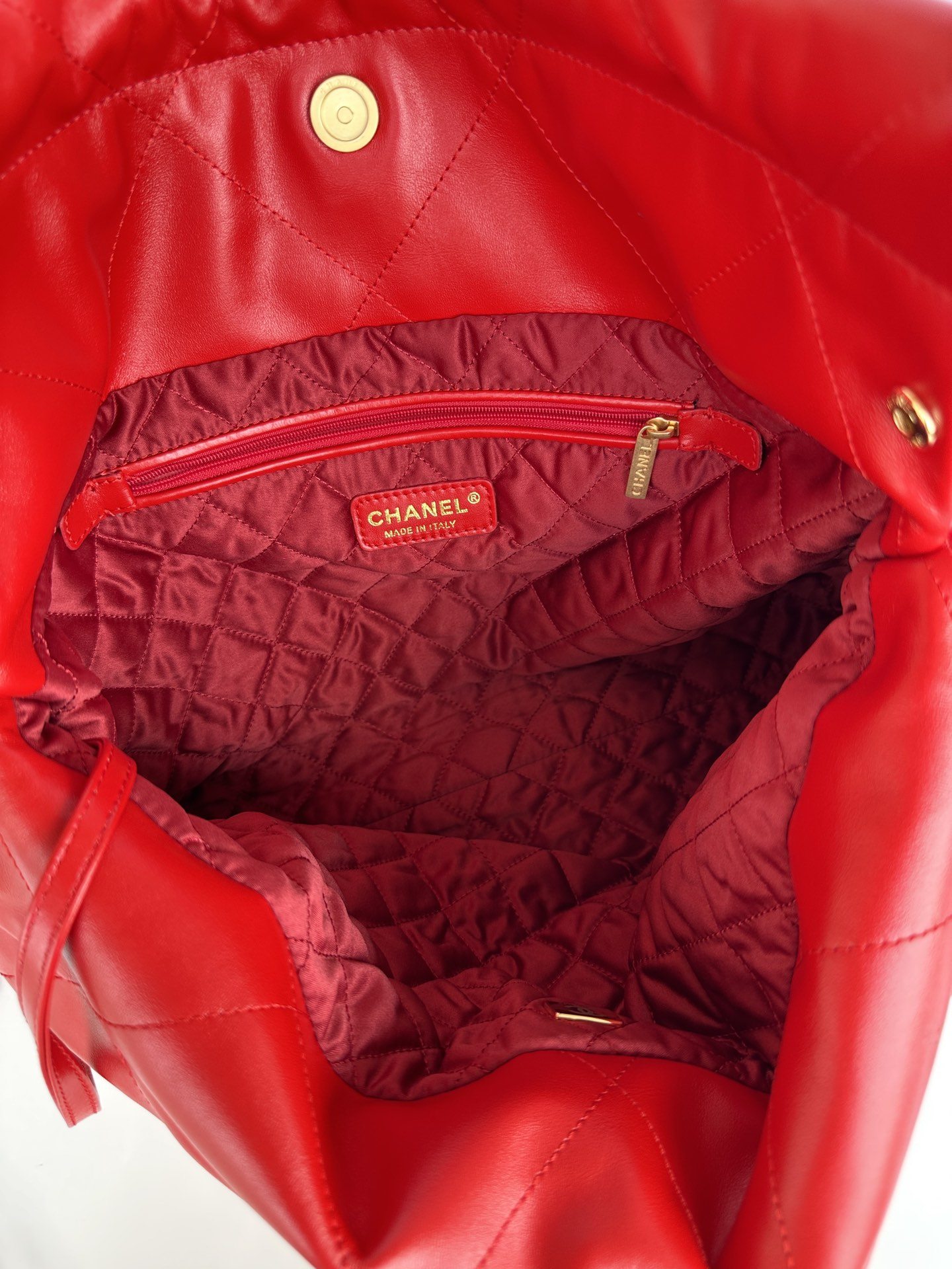 [True-to-ORIGINAL] Ch**el 22 Handbag Red For Women 39cm / 15.3in AS3261