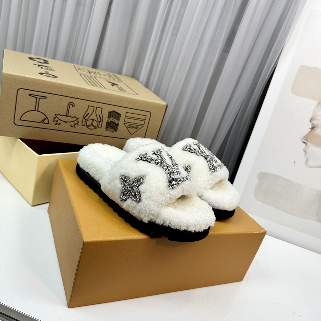 L0vis Vvtt0n Paseo Flat Comfort Mule White For Women