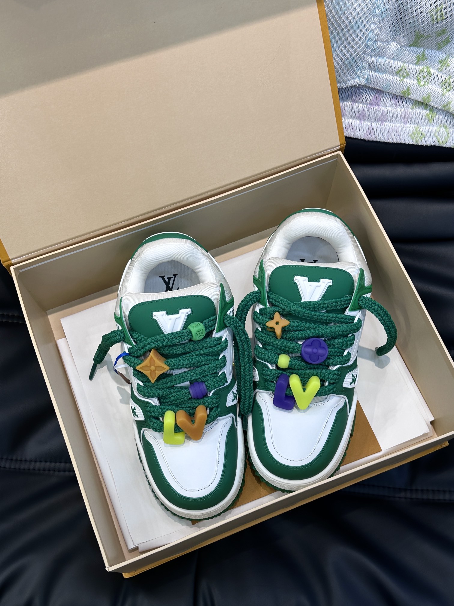 L0vis Vvtt0n Trainer Maxi Sneaker LV Green For Women